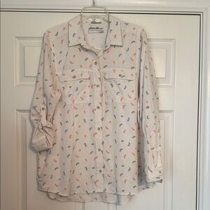 Eddie Bauer Multicolor Paisley Button-Up Shirt